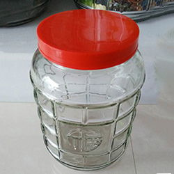 方格-福字玻璃罐